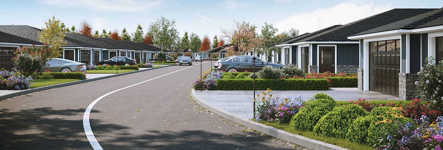Street view of Hidden Oaks.